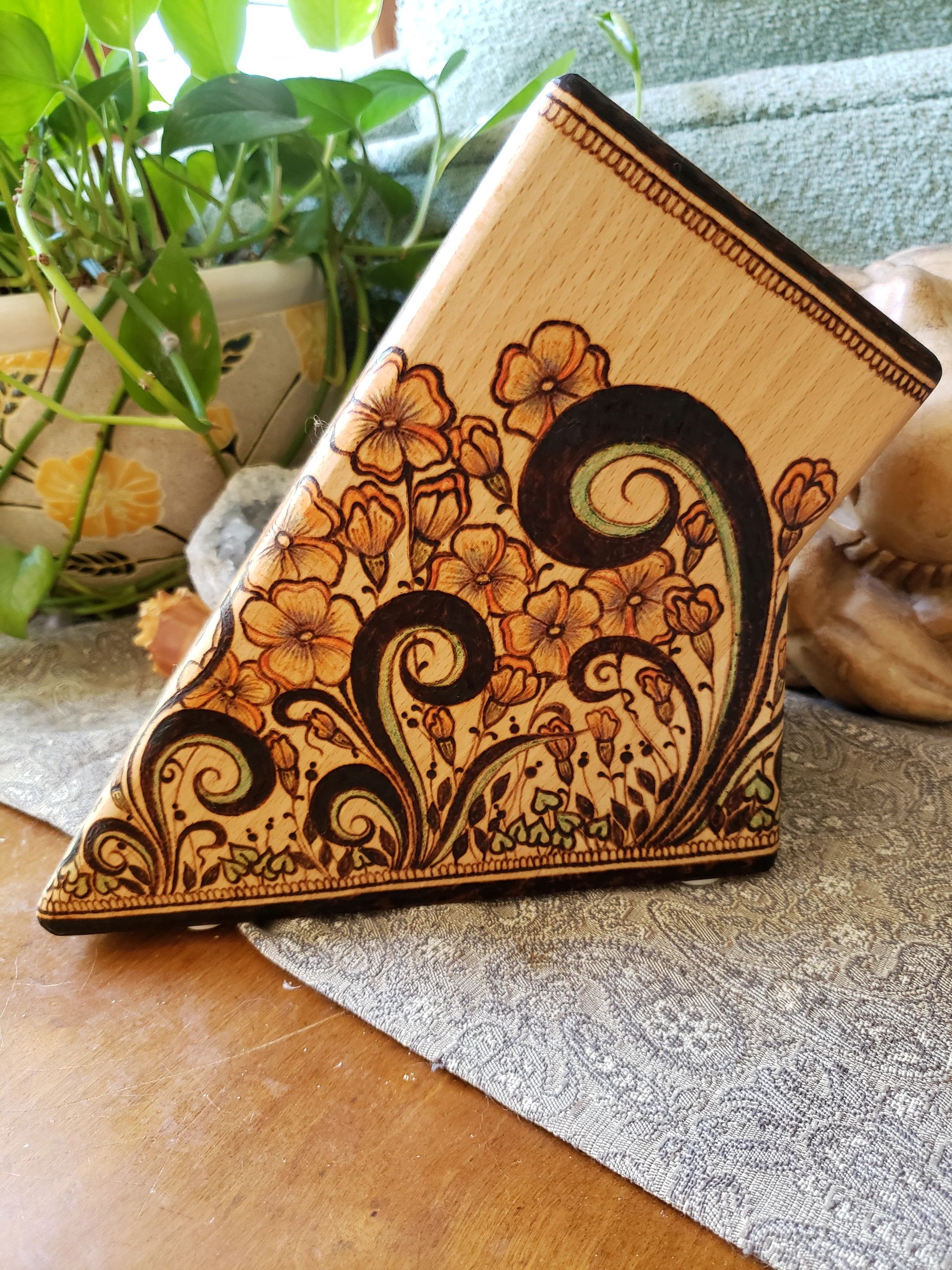 Wood burned piece June 2019
